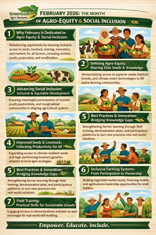 FEBRUARY 2026: The Month of Agro-Equity & Social Inclusion at GreenGold AgroVentures